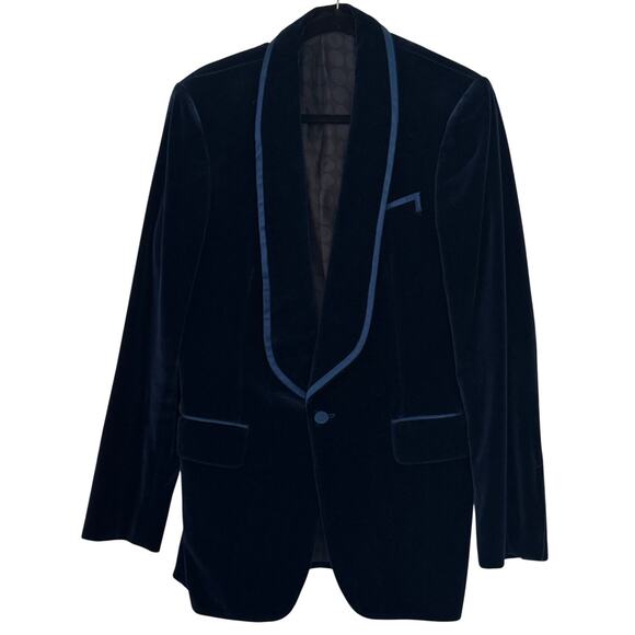 Gucci Other - Gucci, Single breasted blazer in blue navy velour